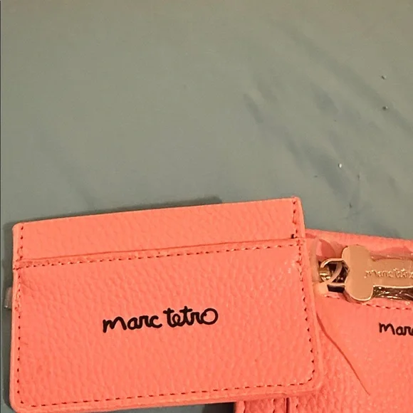 Marc Tetro Charming Pink Dog Print Wristlet - Picture 2 of 5